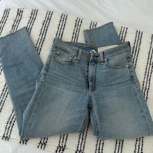 rag & bone light blue denim jeans